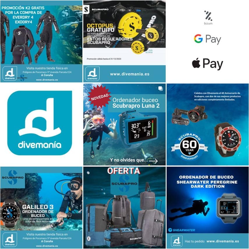 Instagram Divemania en A Coruña